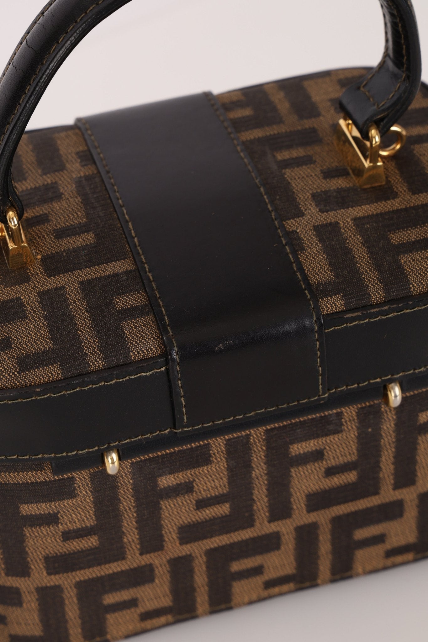 Fendi Zucca Vanity Bag w Strap GHW - FashioNica