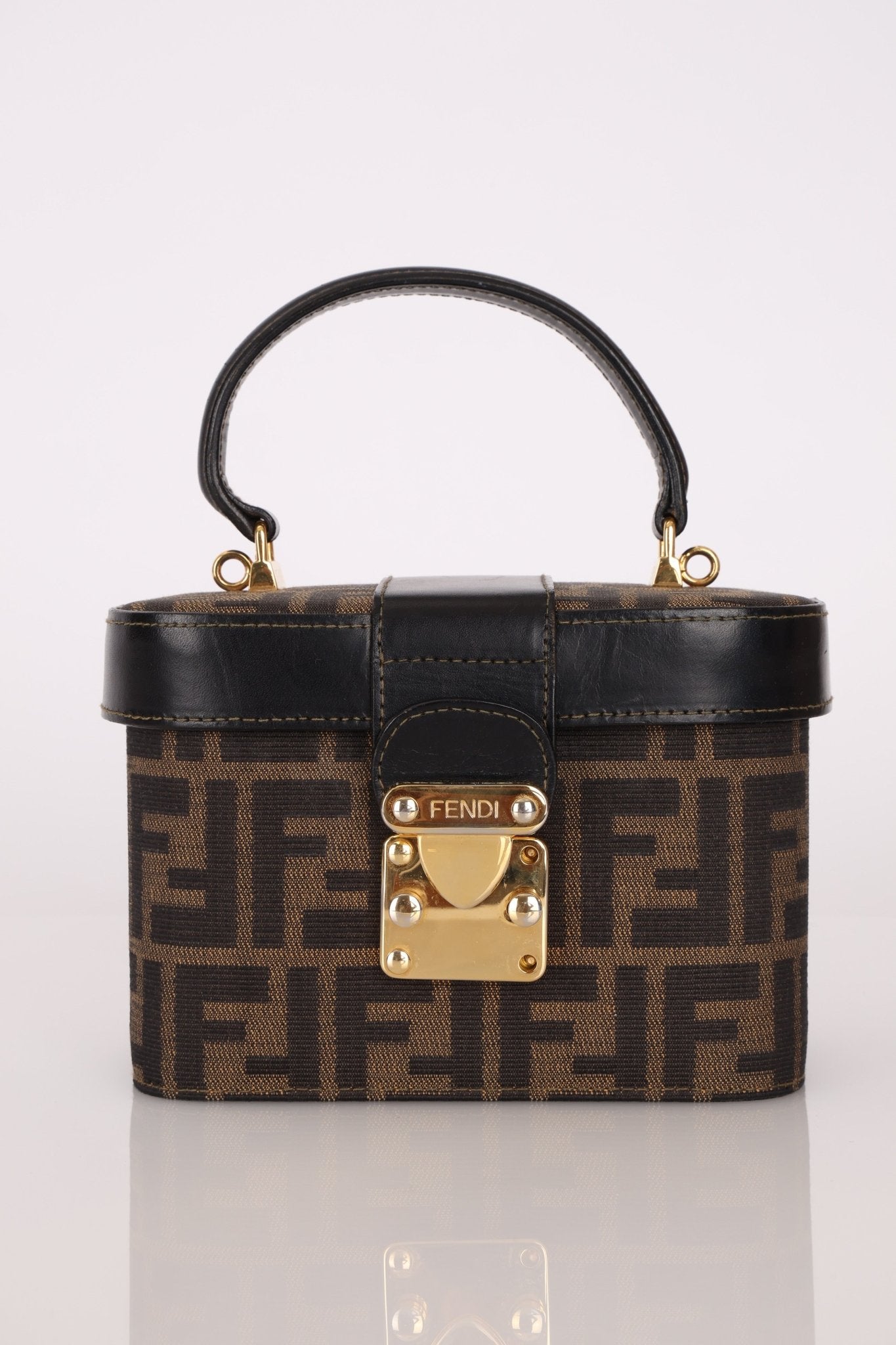 Fendi Zucca Vanity Bag w Strap GHW - FashioNica