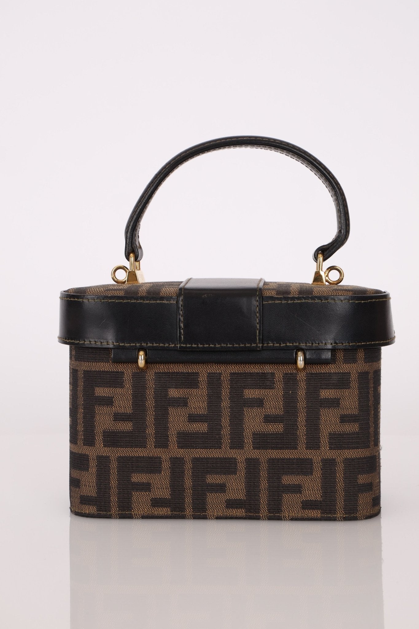 Fendi Zucca Vanity Bag w Strap GHW - FashioNica