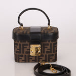 Fendi Zucca Vanity Bag w Strap GHW - FashioNica