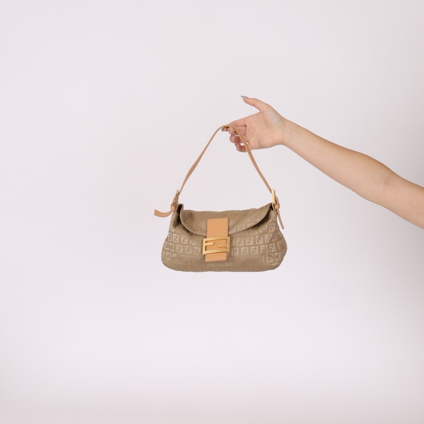Fendi Zucchino Baguette GHW - FashioNica