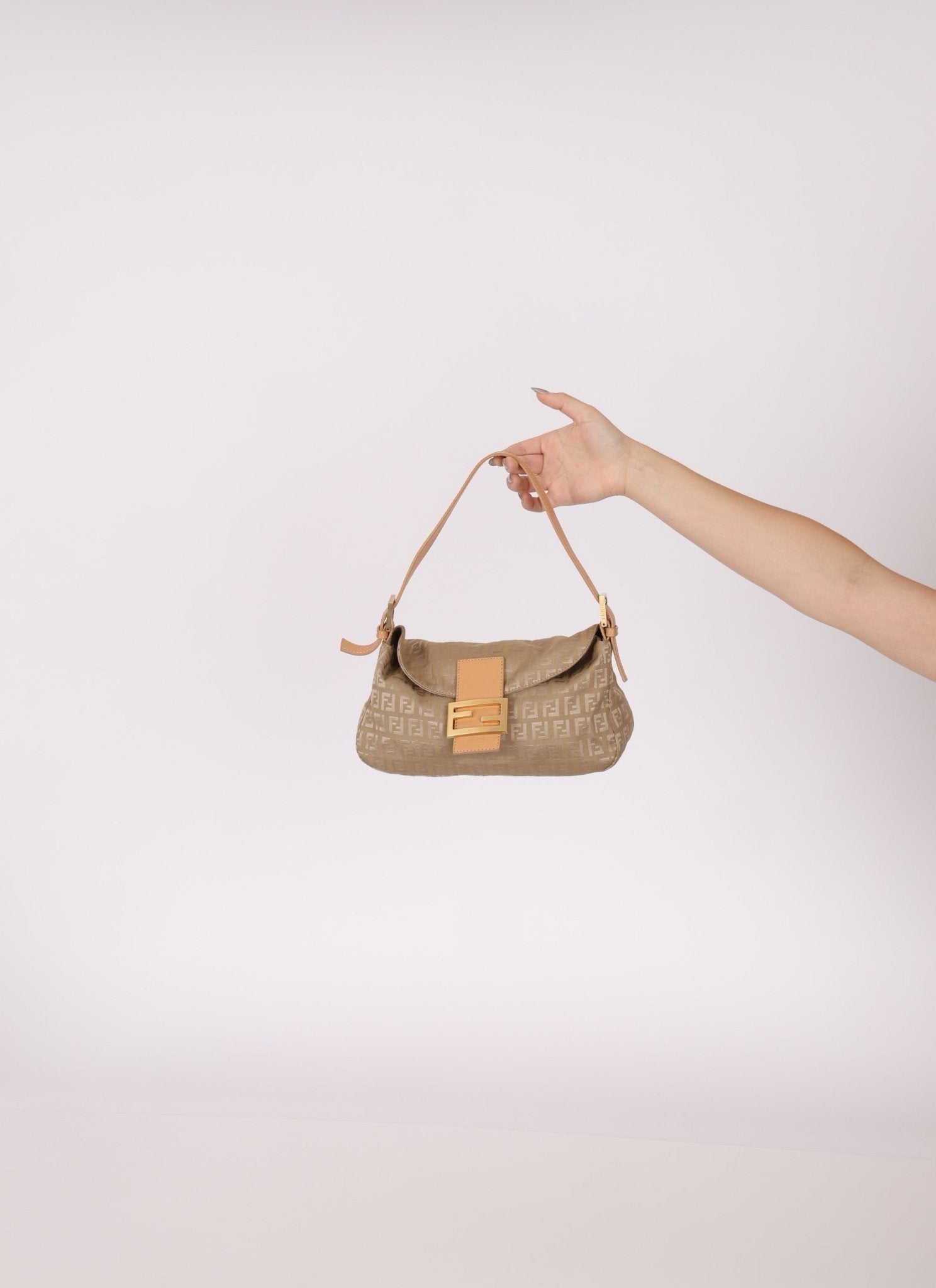 Fendi Zucchino Baguette GHW - FashioNica