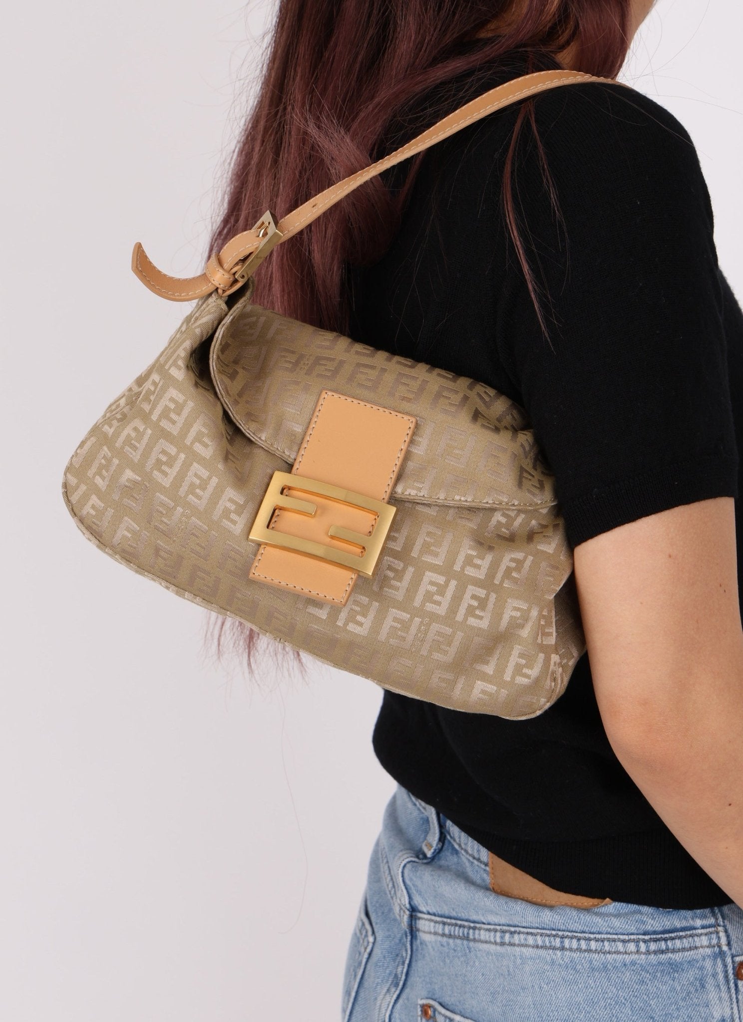 Fendi Zucchino Baguette GHW - FashioNica