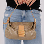 Fendi Zucchino Baguette GHW - FashioNica