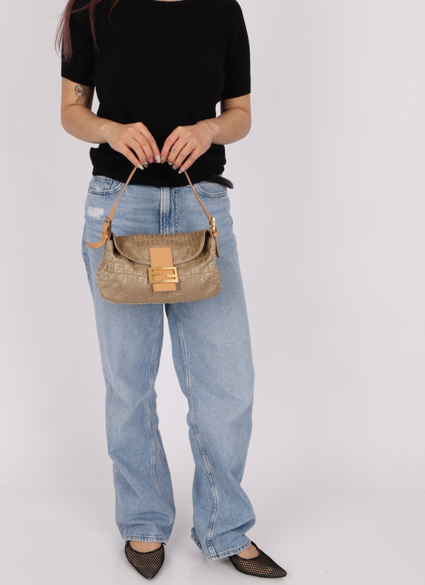 Fendi Zucchino Baguette GHW - FashioNica