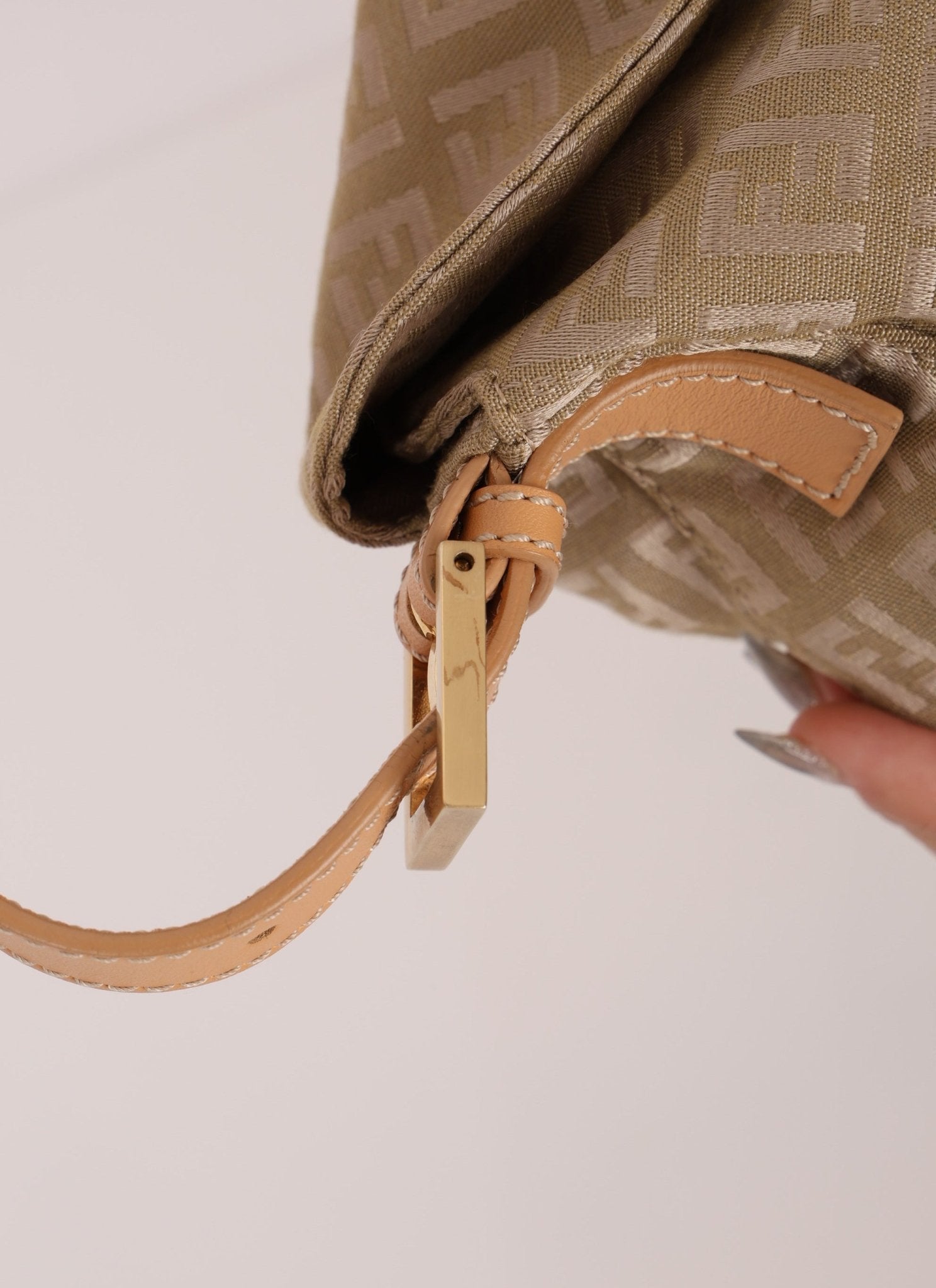 Fendi Zucchino Baguette GHW - FashioNica