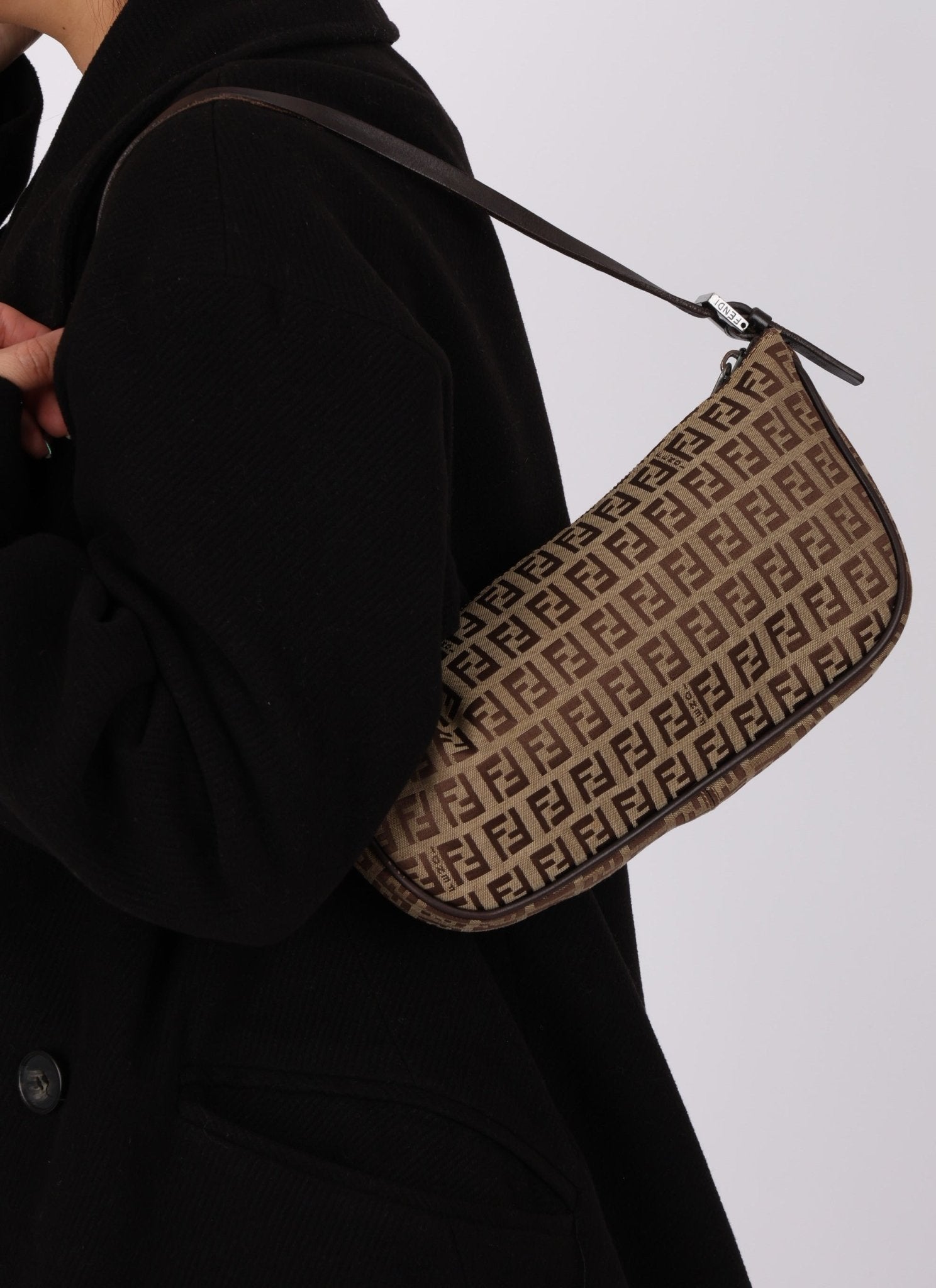 Fendi Zucchino Boat Pochette - FashioNica