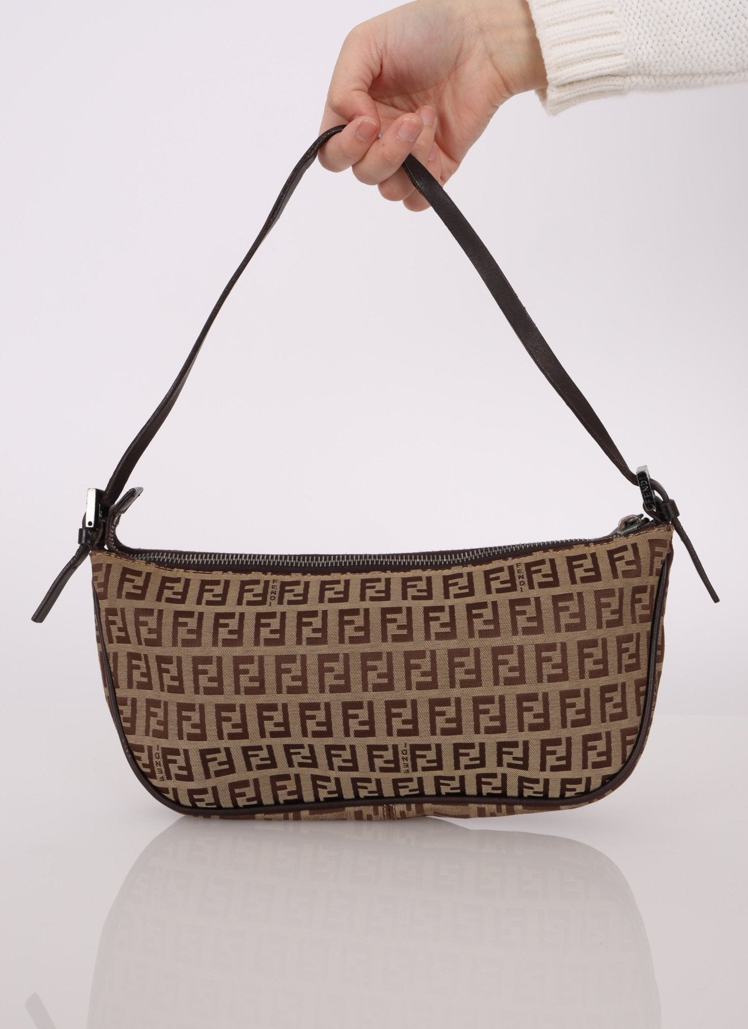 Fendi Zucchino Boat Pochette - FashioNica