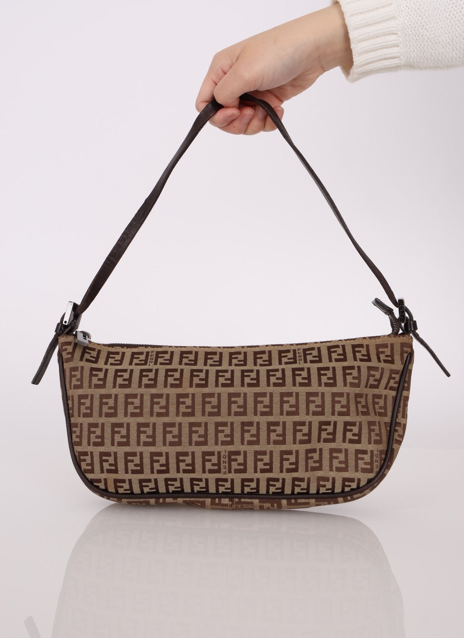 Fendi Zucchino Boat Pochette - FashioNica