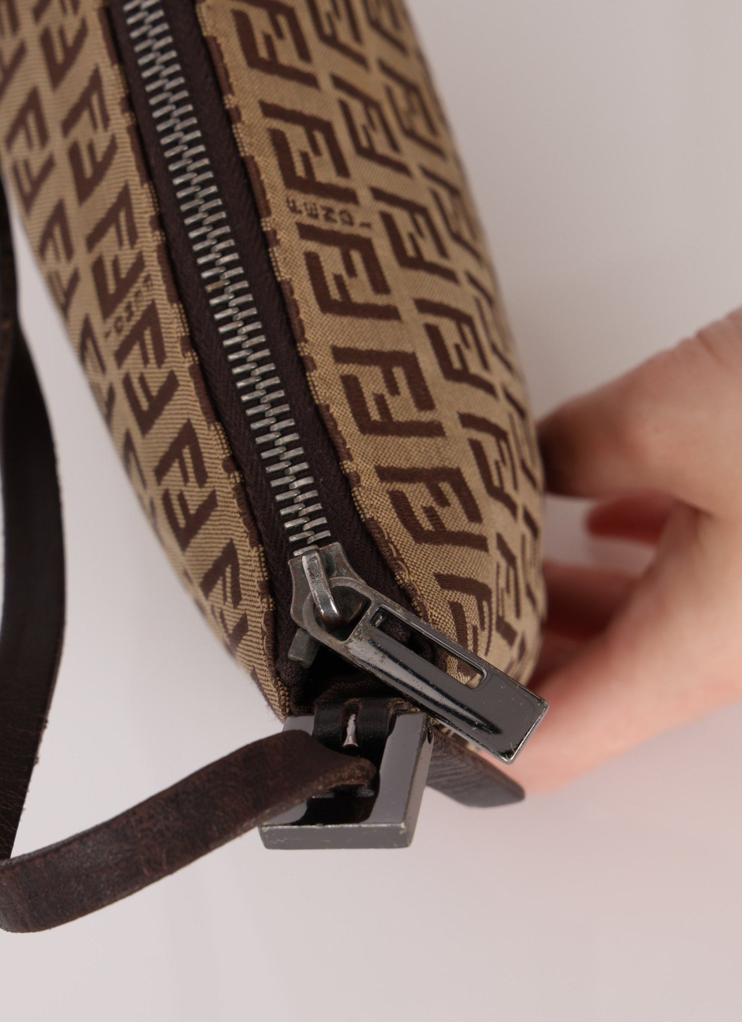 Fendi Zucchino Boat Pochette - FashioNica