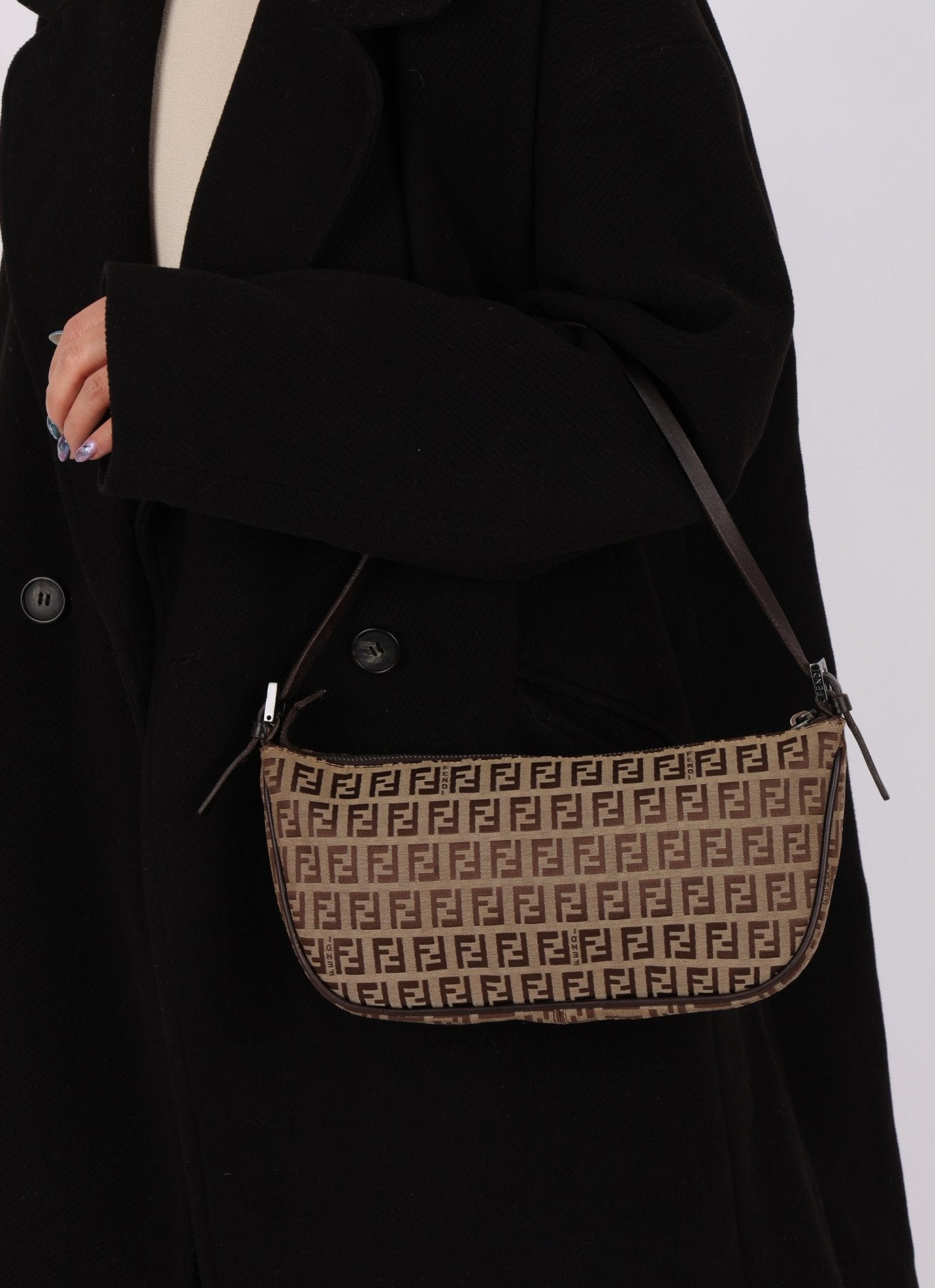 Fendi Zucchino Boat Pochette - FashioNica