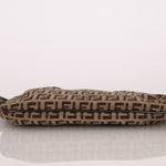 Fendi Zucchino Canvas Charm Chain Pochette - FashioNica