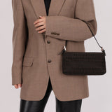 Fendi Zucchino Chocolate Pochette - FashioNica