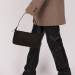 Fendi Zucchino Chocolate Pochette - FashioNica