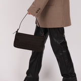 Fendi Zucchino Chocolate Pochette - FashioNica