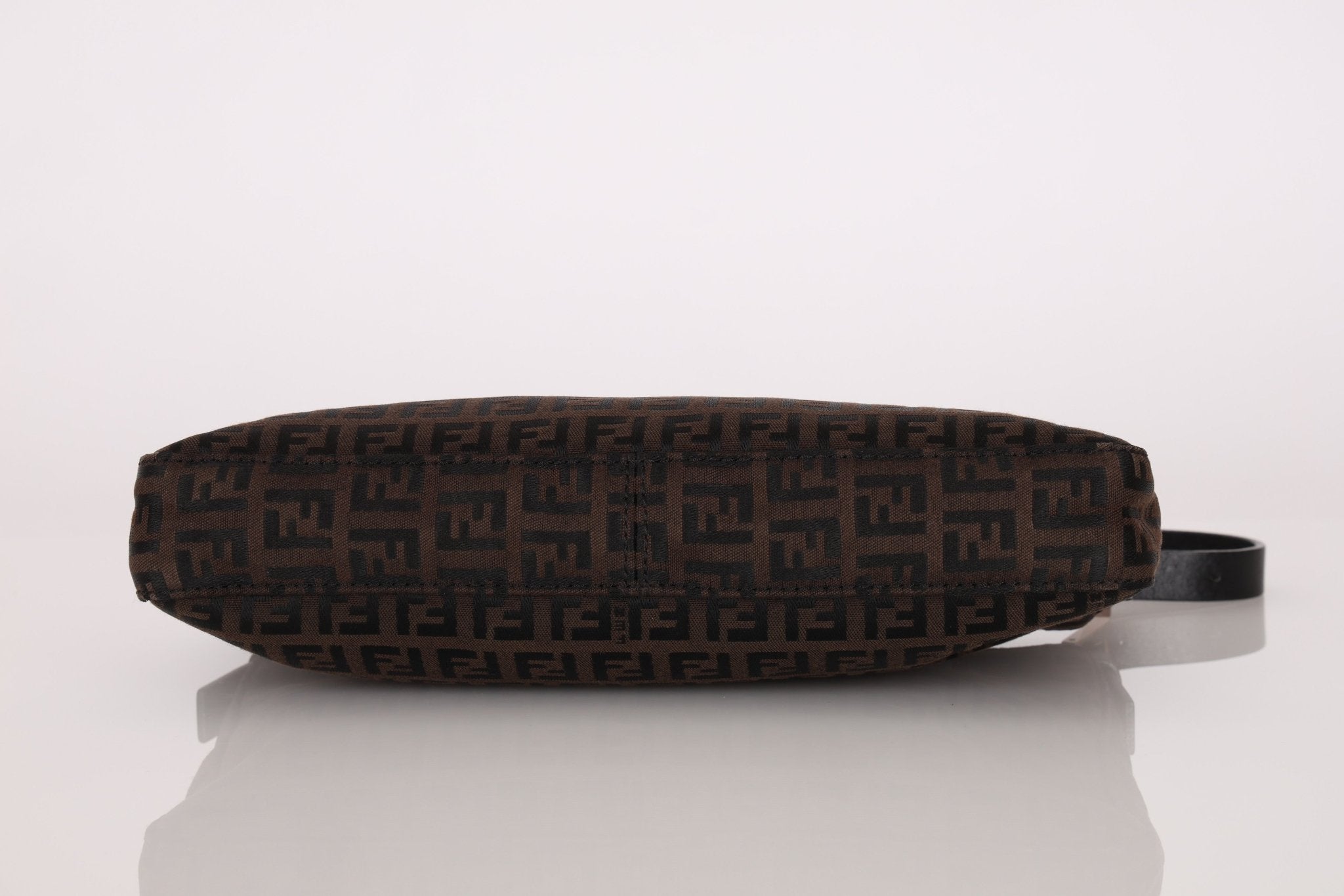 Fendi Zucchino Chocolate Pochette - FashioNica