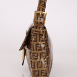 Fendi Zucchino Coated Canvas Baguette GHW - FashioNica