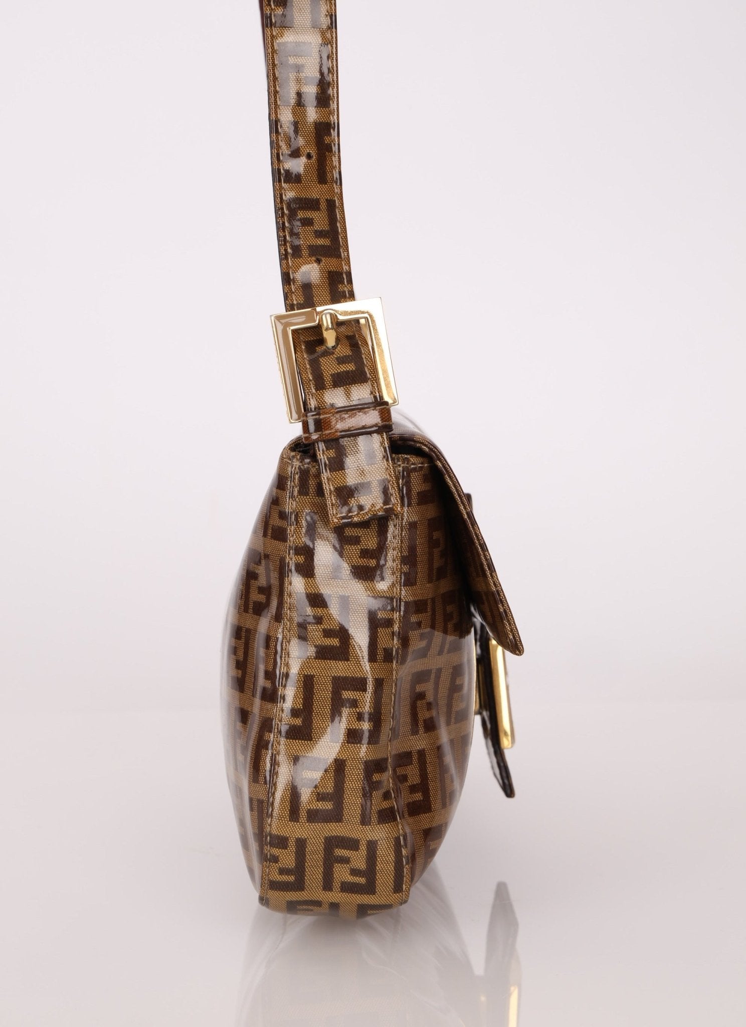 Fendi Zucchino Coated Canvas Baguette GHW - FashioNica