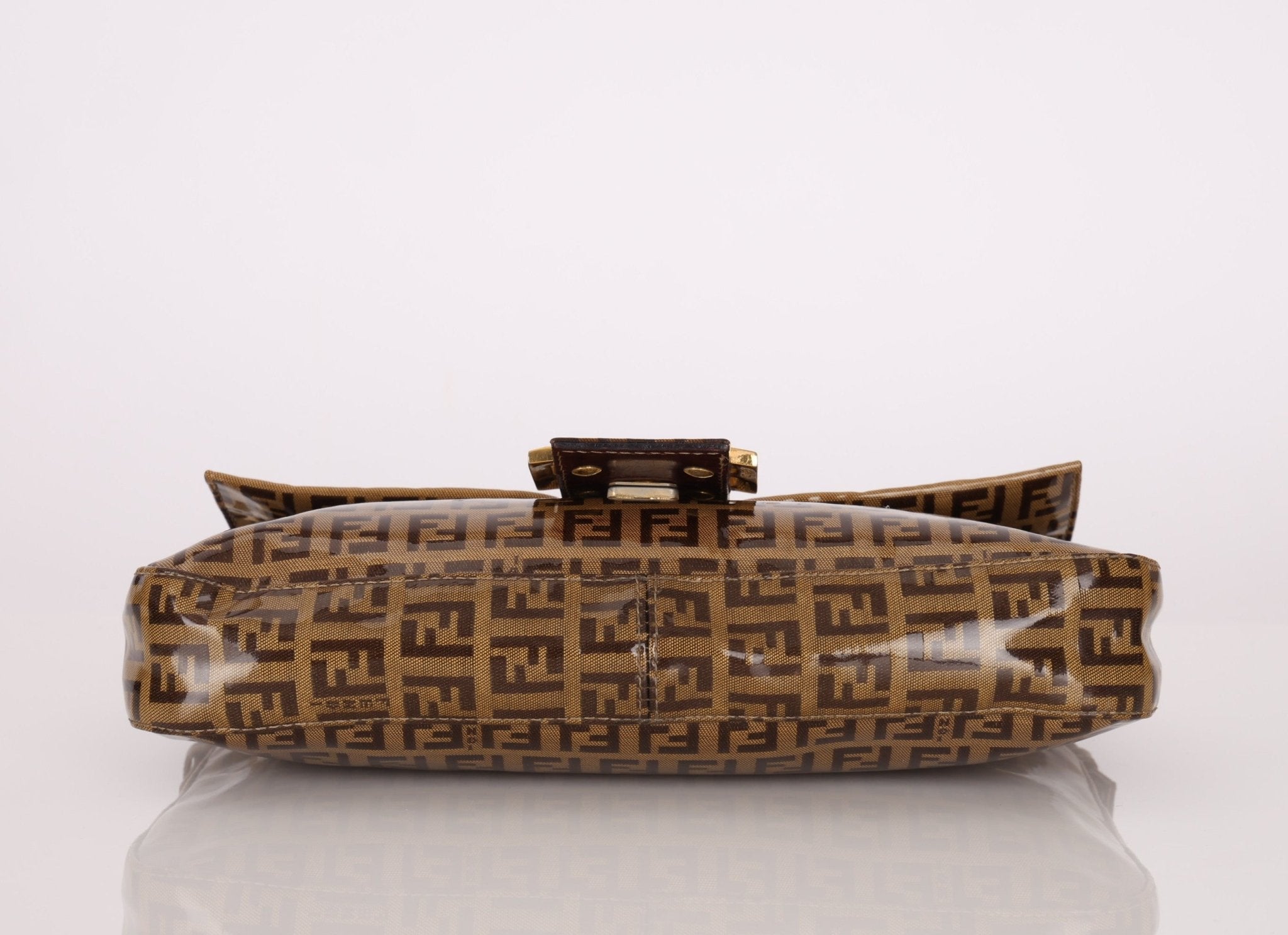 Fendi Zucchino Coated Canvas Baguette GHW - FashioNica