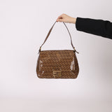 Fendi Zucchino Coated Canvas Mamma Baguette - FashioNica