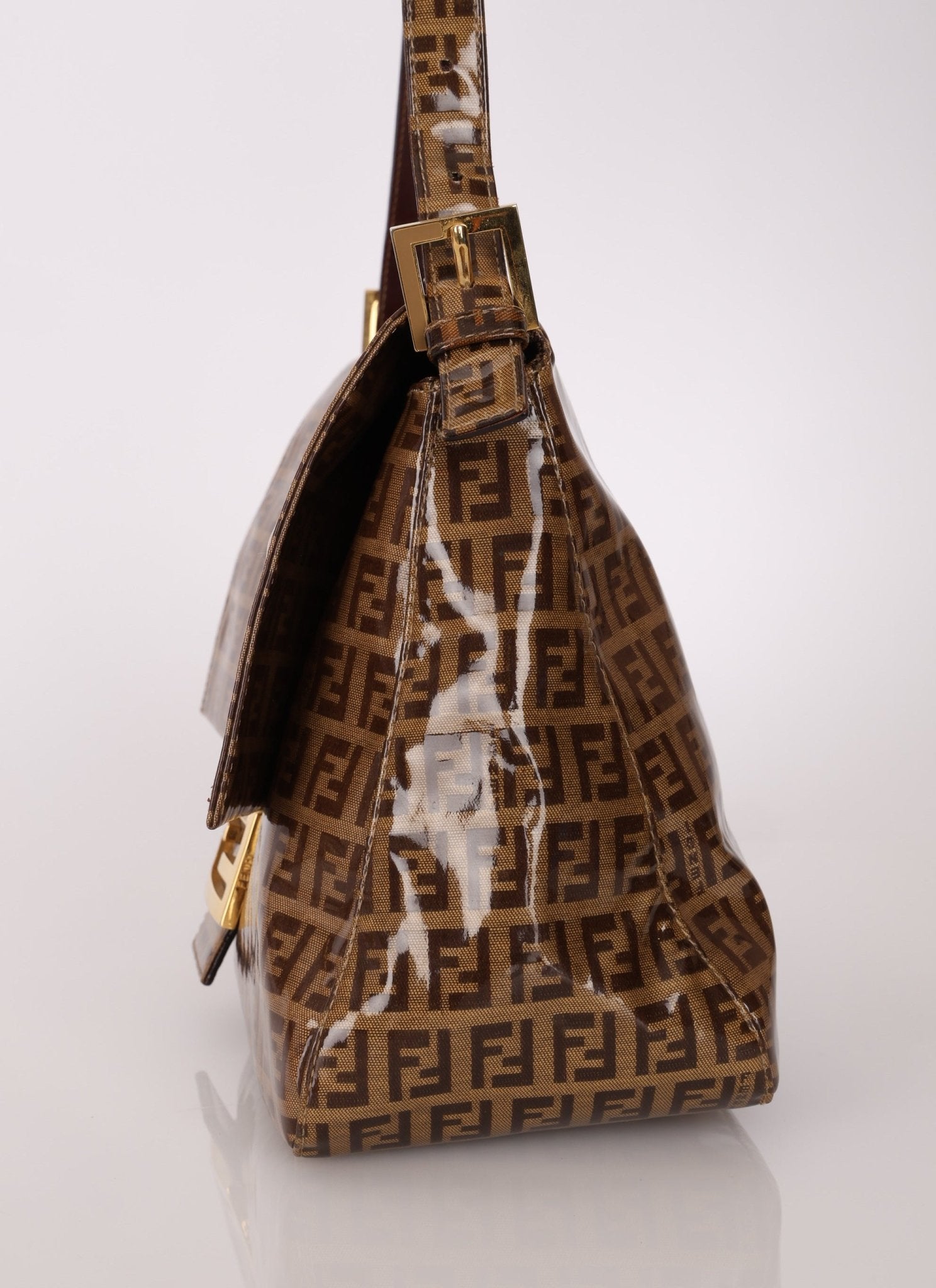 Fendi Zucchino Coated Canvas Mamma Baguette - FashioNica