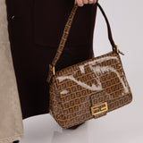 Fendi Zucchino Coated Canvas Mamma Baguette - FashioNica