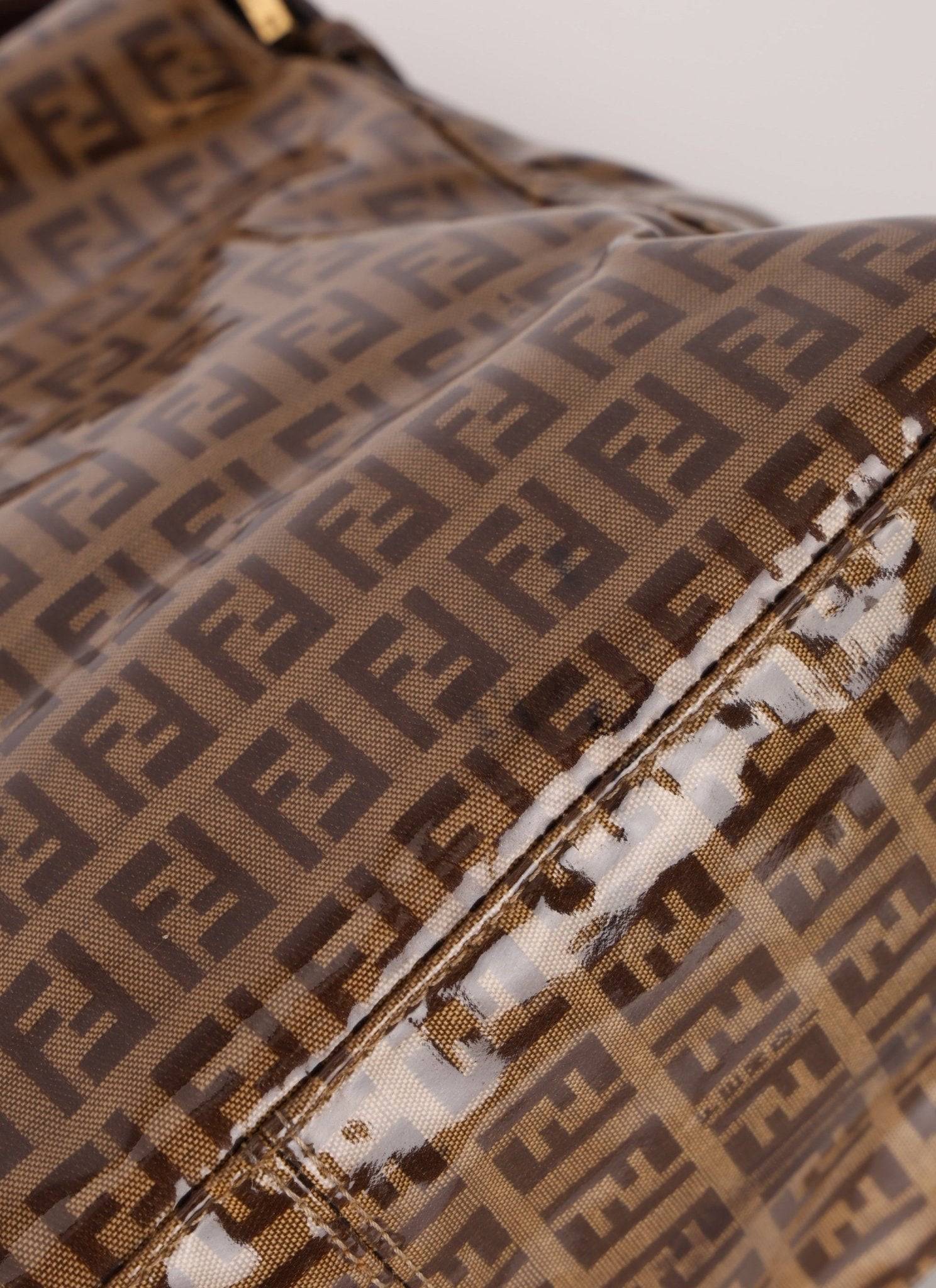 Fendi Zucchino Coated Canvas Mamma Baguette - FashioNica