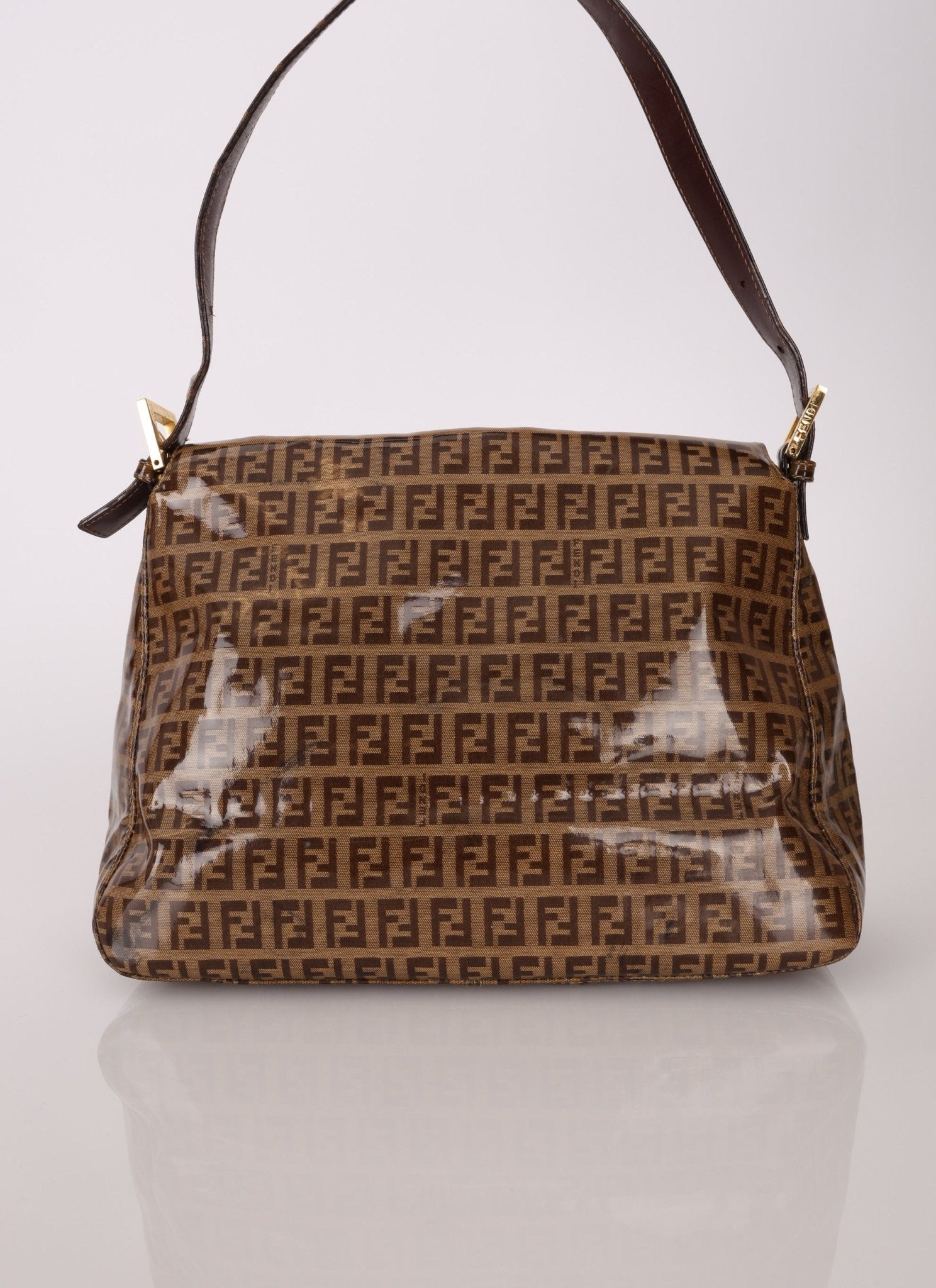 Fendi Zucchino Coated Canvas Mamma Baguette - FashioNica
