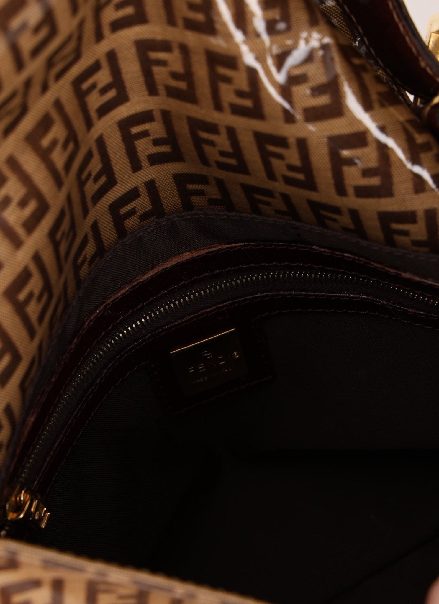 Fendi Zucchino Coated Canvas Mamma Baguette - FashioNica