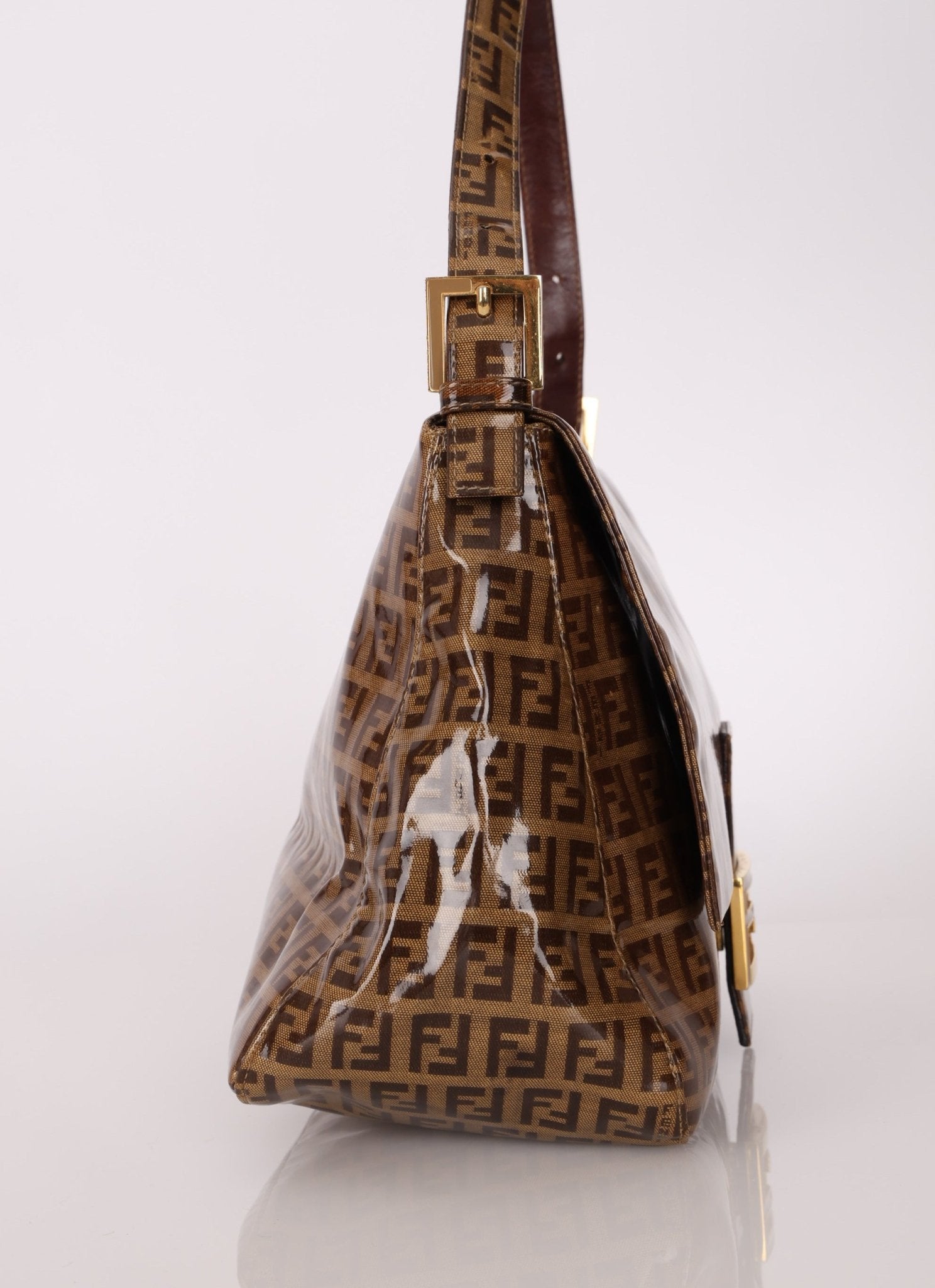 Fendi Zucchino Coated Canvas Mamma Baguette - FashioNica