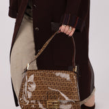 Fendi Zucchino Coated Canvas Mamma Baguette - FashioNica