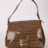 Fendi Zucchino Coated Canvas Mamma Baguette - FashioNica