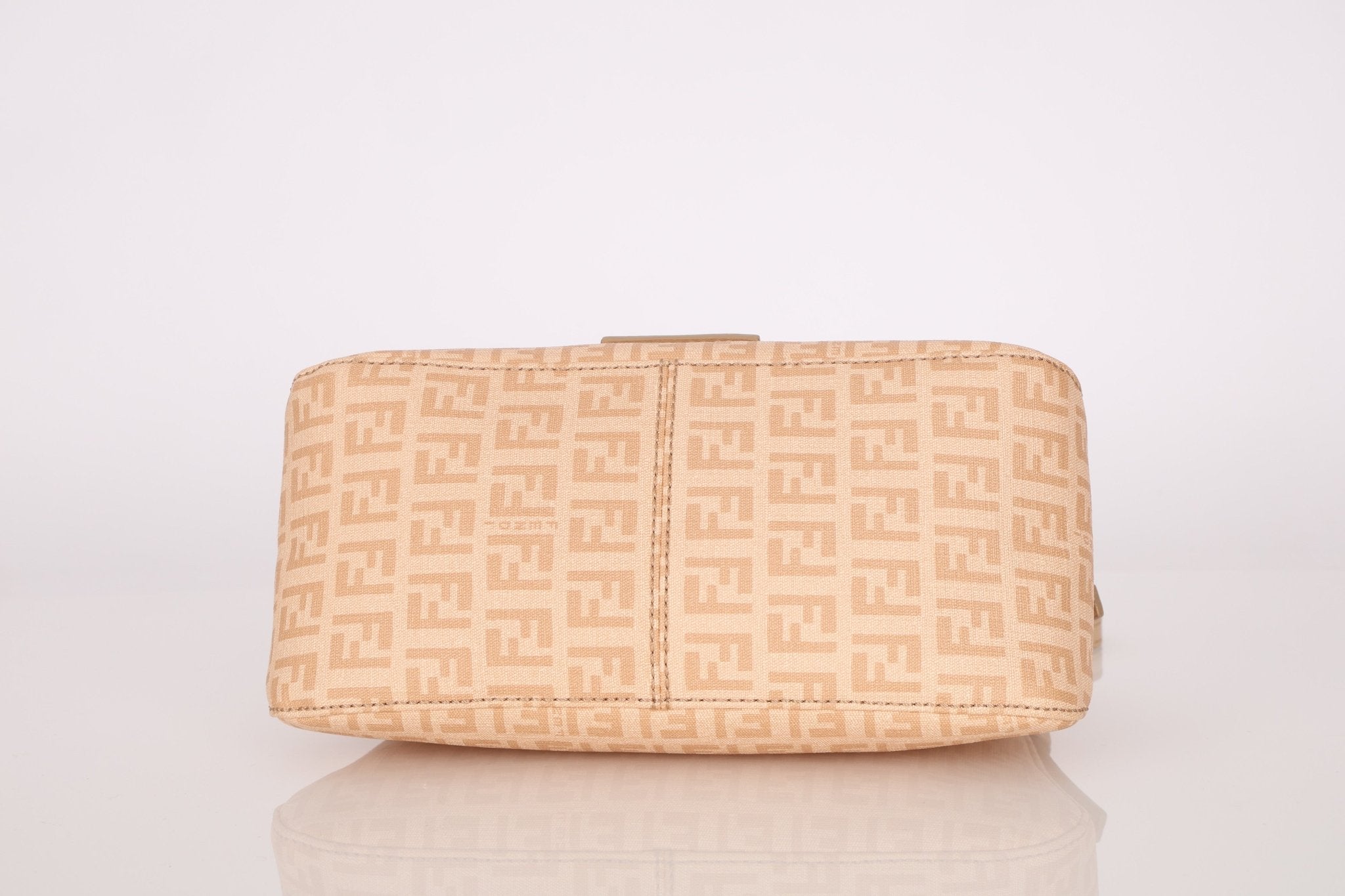 Fendi Zucchino Coated Canvas Mini Mamma Baguette GHW - FashioNica