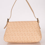 Fendi Zucchino Coated Canvas Mini Mamma Baguette GHW - FashioNica