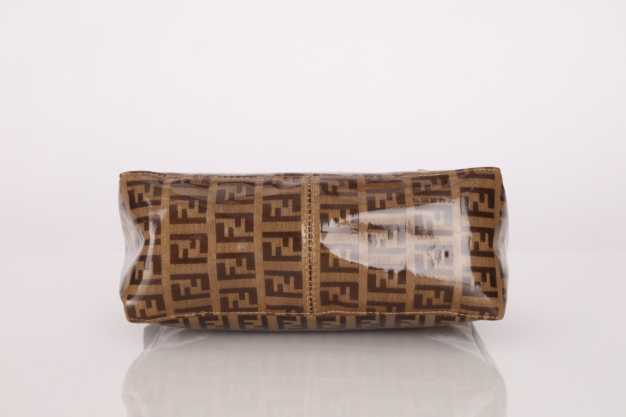 Fendi Zucchino Coated Canvas Mini Pouch - FashioNica