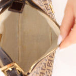 Fendi Zucchino Coated Canvas Mini Pouch - FashioNica