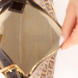 Fendi Zucchino Coated Canvas Mini Pouch - FashioNica