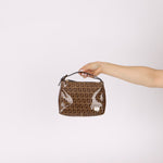 Fendi Zucchino Coated Canvas Mini Pouch - FashioNica