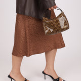 Fendi Zucchino Coated Canvas Mini Pouch - FashioNica