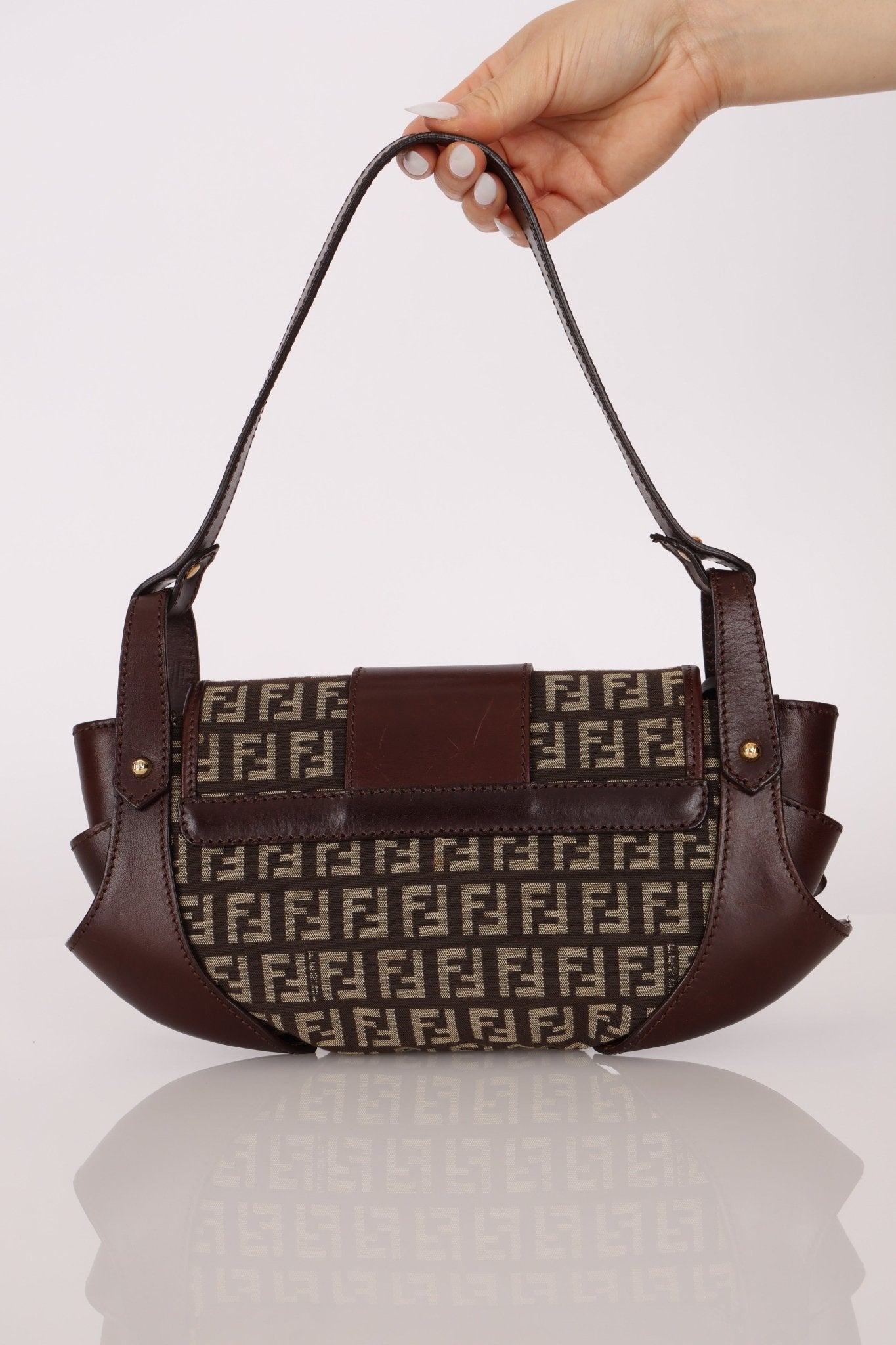 Fendi Zucchino Compilation Shoulder Bag - FashioNica