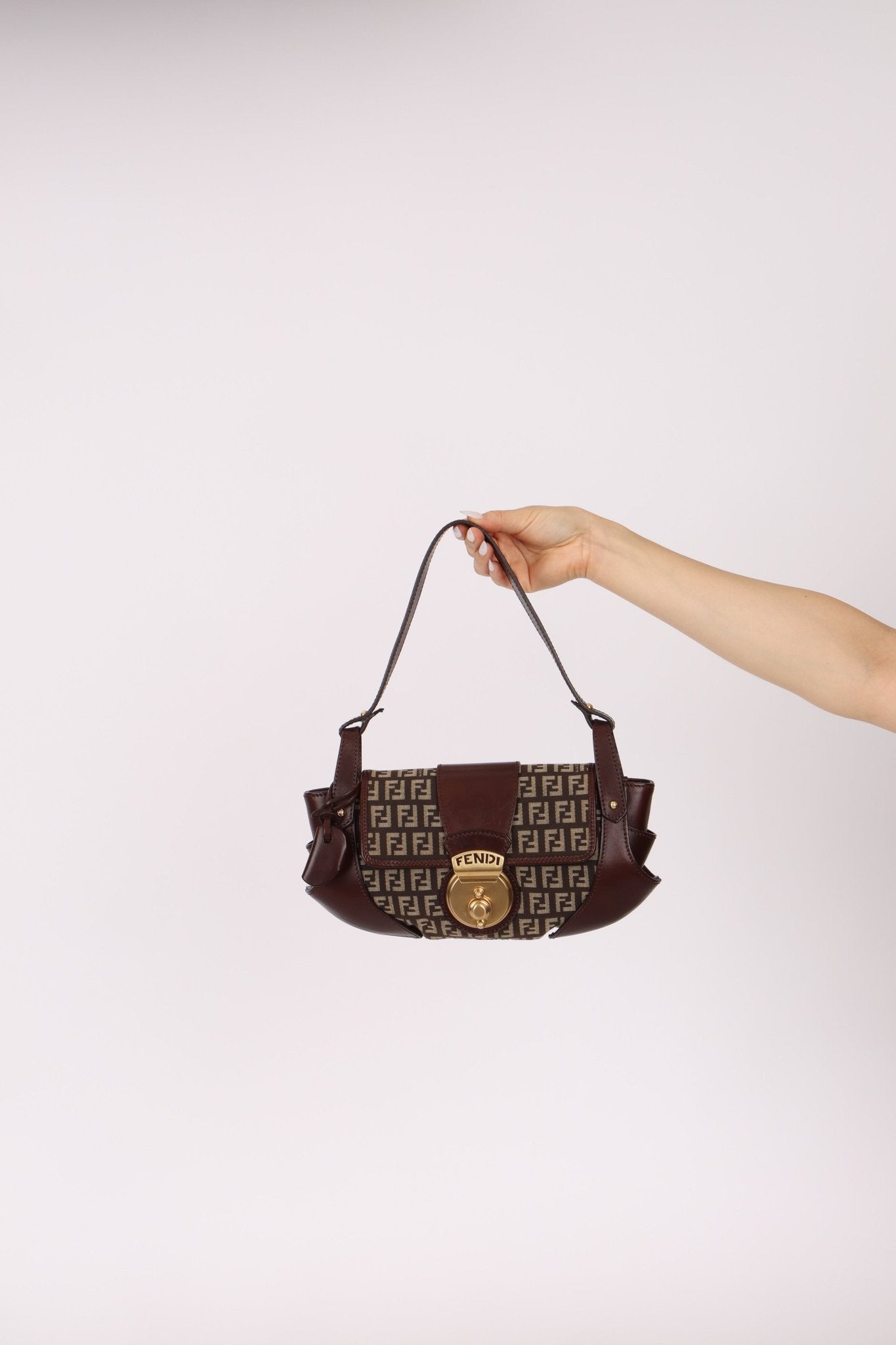 Fendi Zucchino Compilation Shoulder Bag - FashioNica