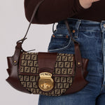 Fendi Zucchino Compilation Shoulder Bag - FashioNica