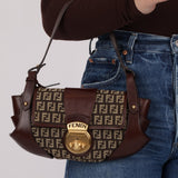 Fendi Zucchino Compilation Shoulder Bag - FashioNica