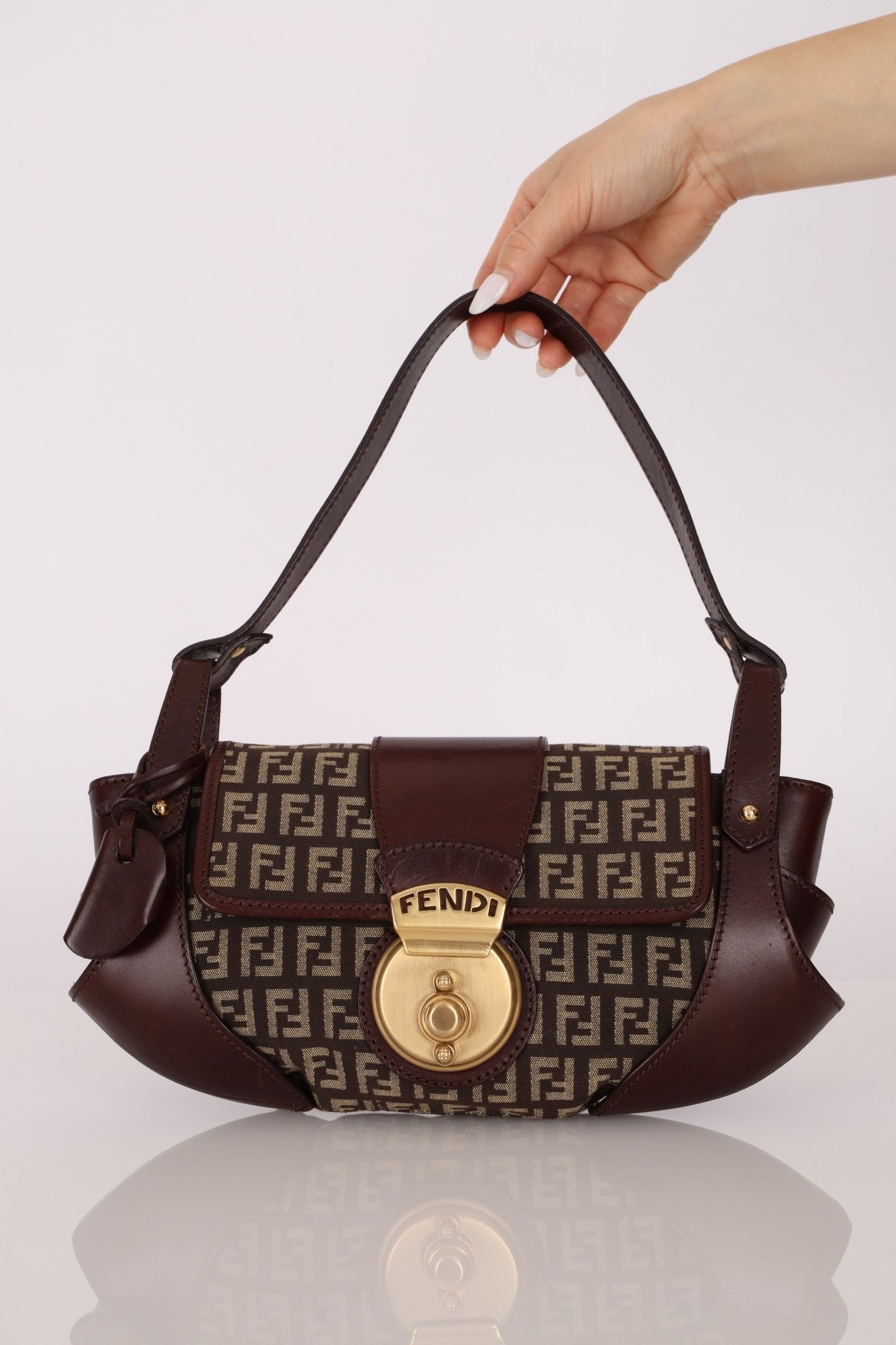 Fendi Zucchino Compilation Shoulder Bag - FashioNica