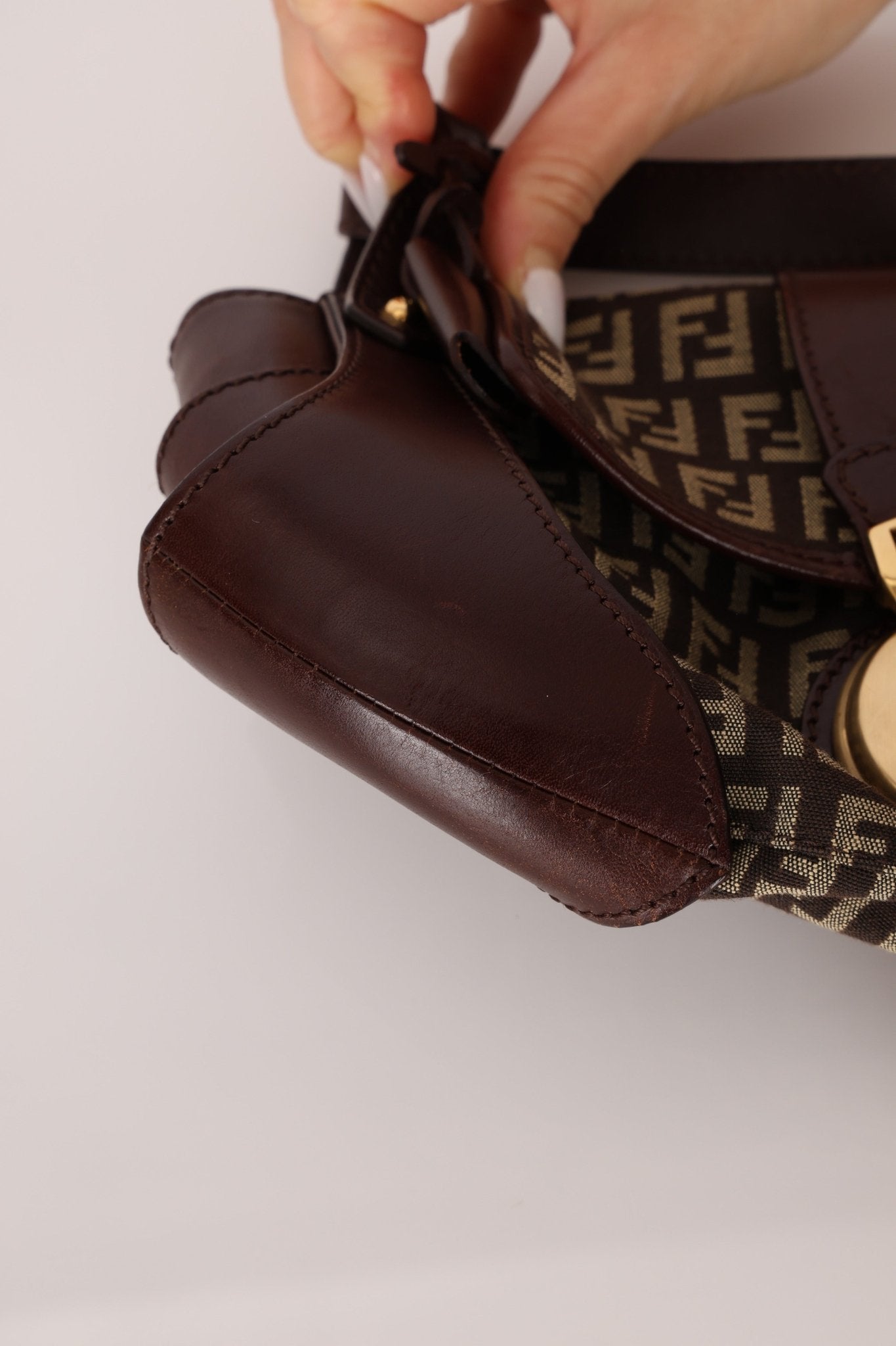 Fendi Zucchino Compilation Shoulder Bag - FashioNica