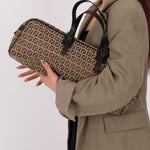 Fendi Zucchino East West Bowler Bag - FashioNica