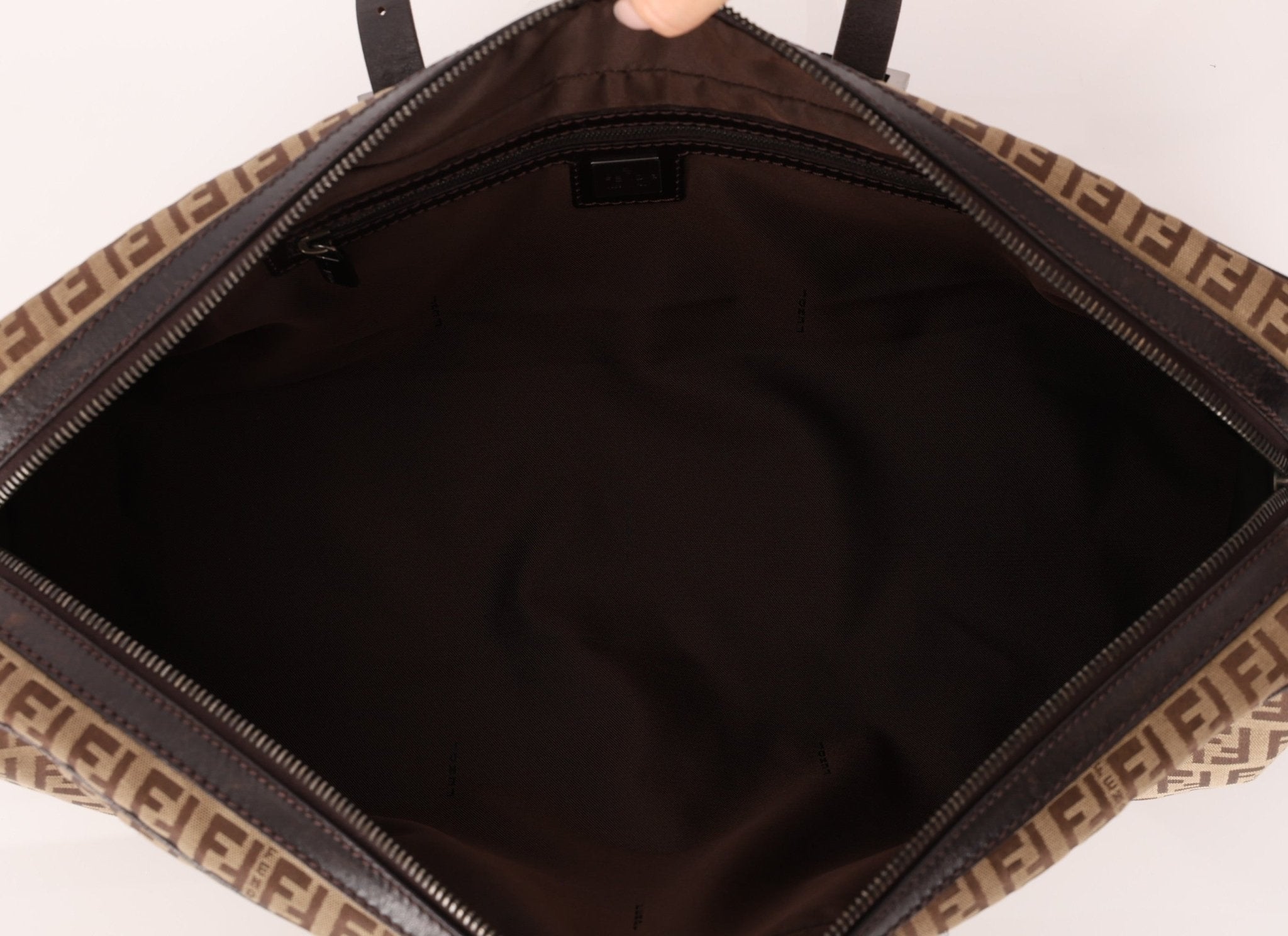 Fendi Zucchino East West Bowler Bag - FashioNica