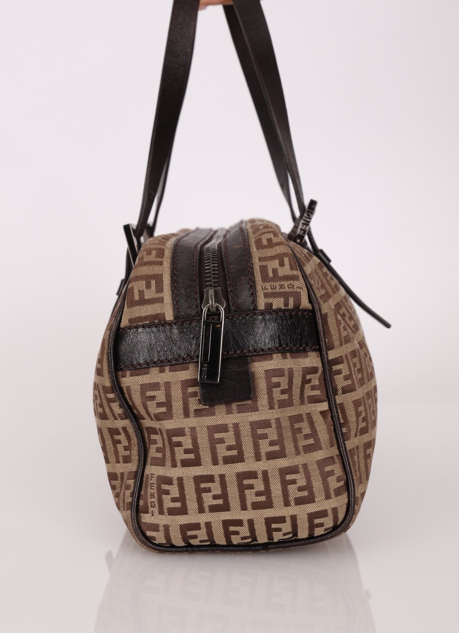 Fendi Zucchino East West Bowler Bag - FashioNica