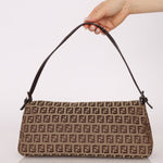 Fendi Zucchino East West Mamma Baguette - FashioNica