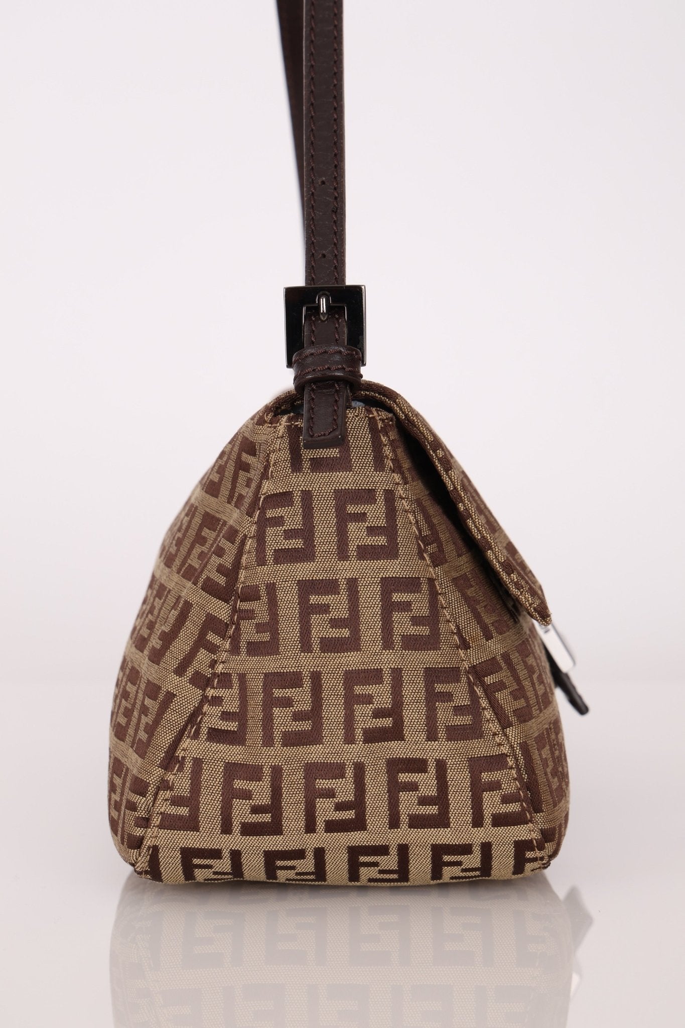 Fendi Zucchino East West Mamma Baguette - FashioNica